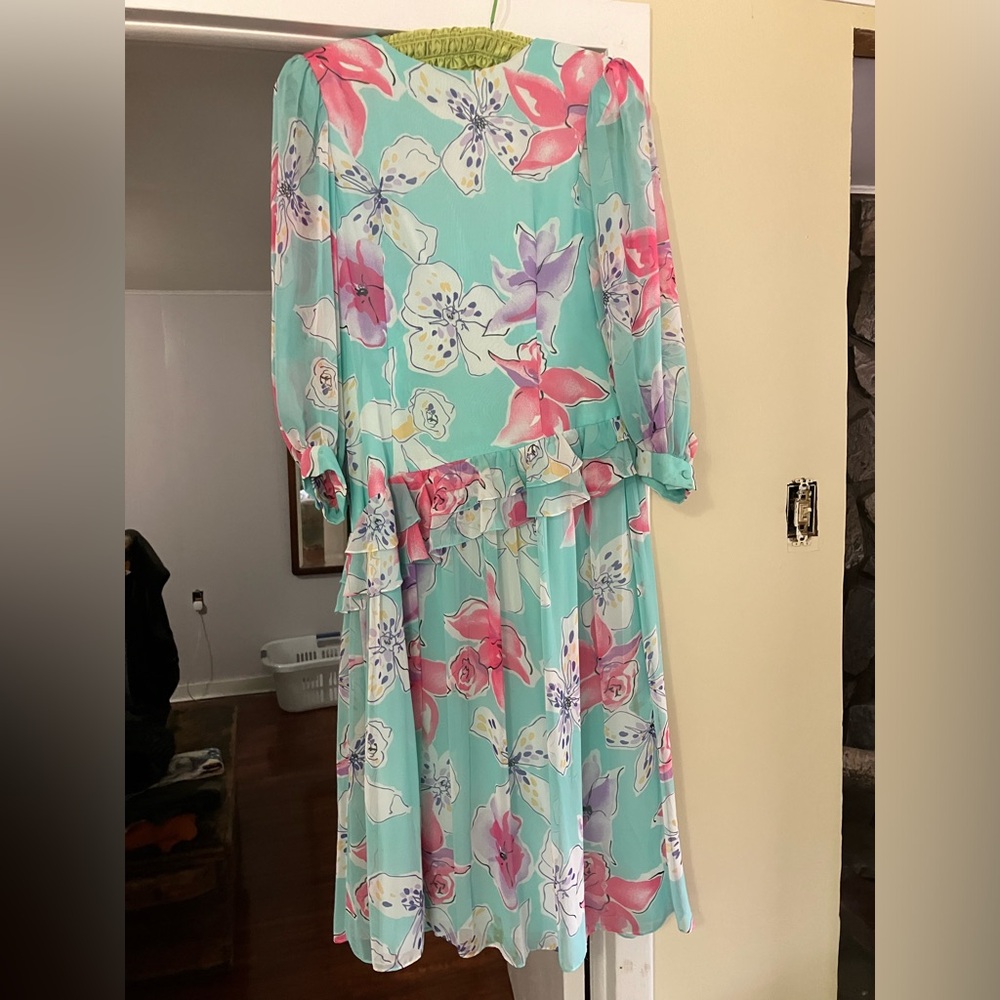 Vintage Morton Myles dress! Size 12 vintage! Made in USA! Gorgeous